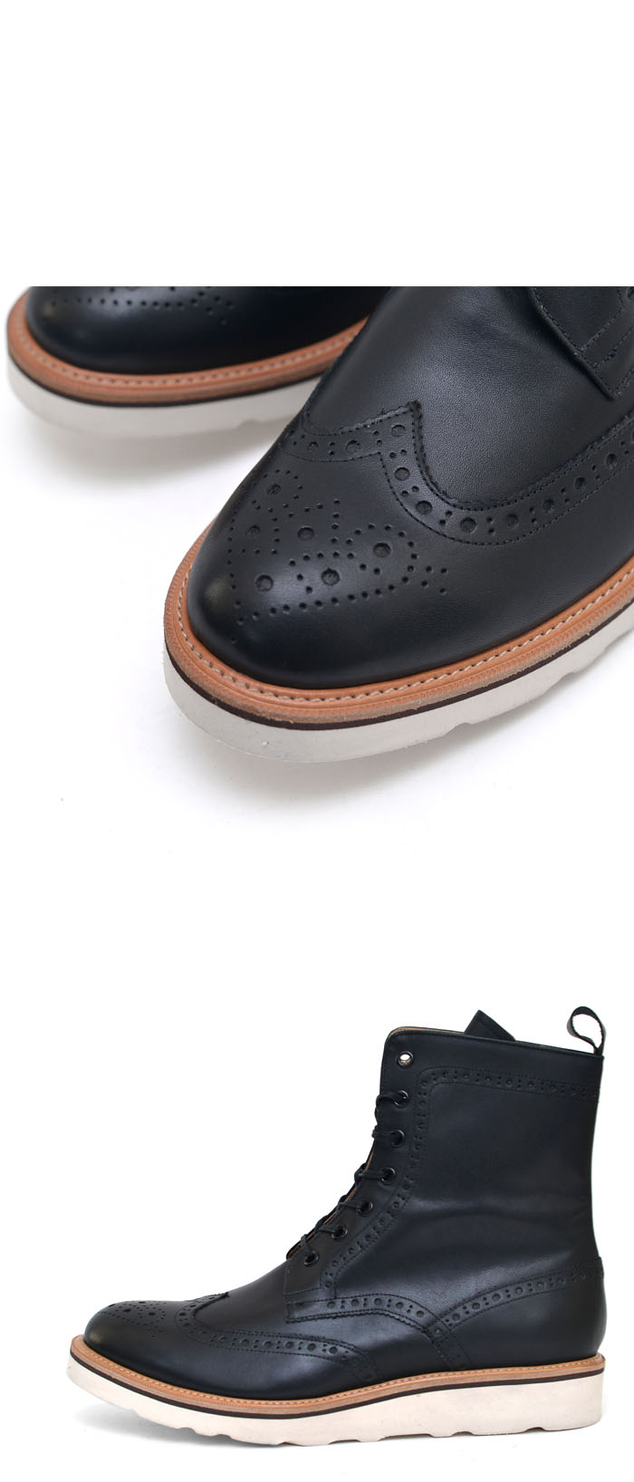 wingtip shoes with rubber soles